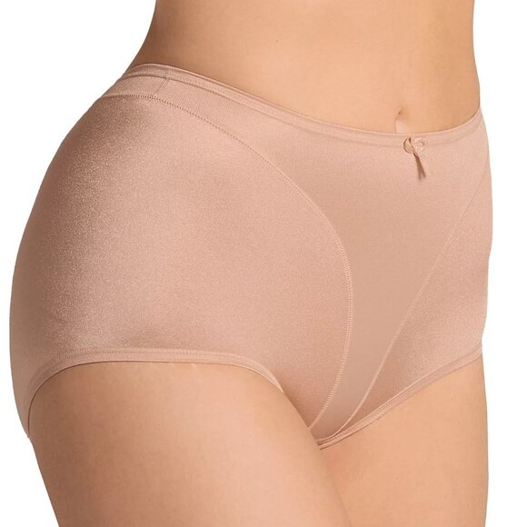#837 Leonisa Women's Light Tummy-Control Hi Cut Thong-Silhouette Panty - Beige - Picture 5 of 8